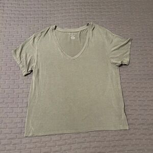 American Eagle Olive Green Soft & Sext T-Shirt-S